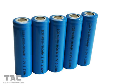 3.7V 14500 Battery 850mAh Rechargeable AA Battery
